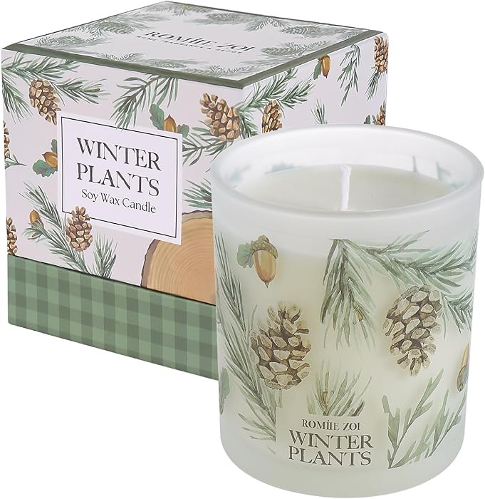 ROMIIE ZOI Christmas Scented Candle - 6oz Soy Wax Candle for Decoration, Winter Candle, Infused w... | Amazon (US)