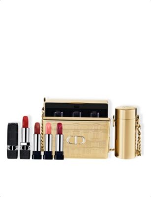 DIOR The Atelier of Dreams Rouge Dior Minaudiere and lipstick holder limited-edition set | Selfridges