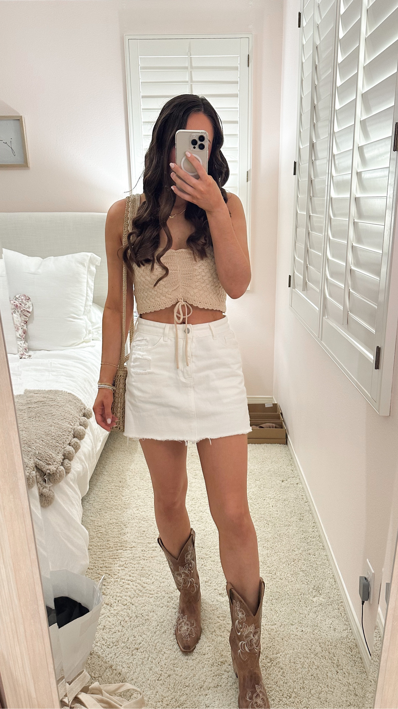 Costal cowgirl outfit 🤠🤍🌊


Cowgirl boots, white denim skirt, white skirt, crochet top, summer tops, my styled life.

#LTKFind #LTKSeasonal #LTKunder50