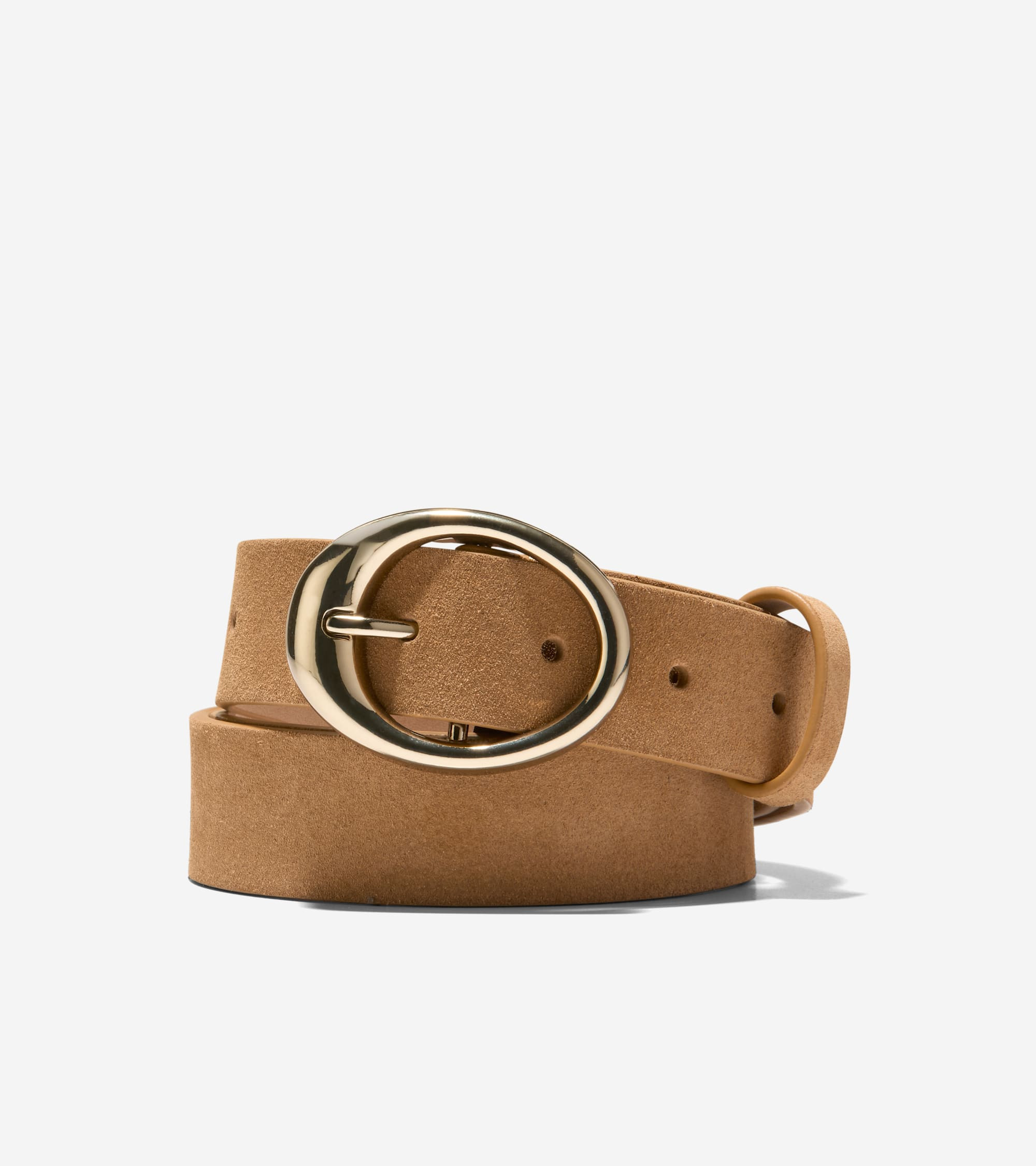 Cole Haan Women's 1.25 Inch Oval Centerbar Belt - Beige Size Small | Cole Haan (US)