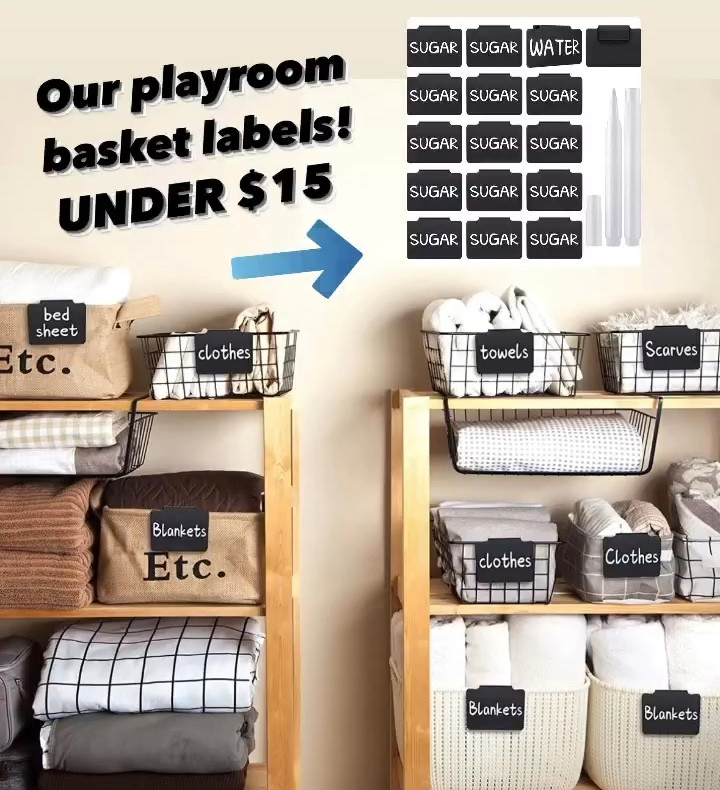 Playroom organization label clips under $15 for 18!

#LTKfamily #LTKhome #LTKkids