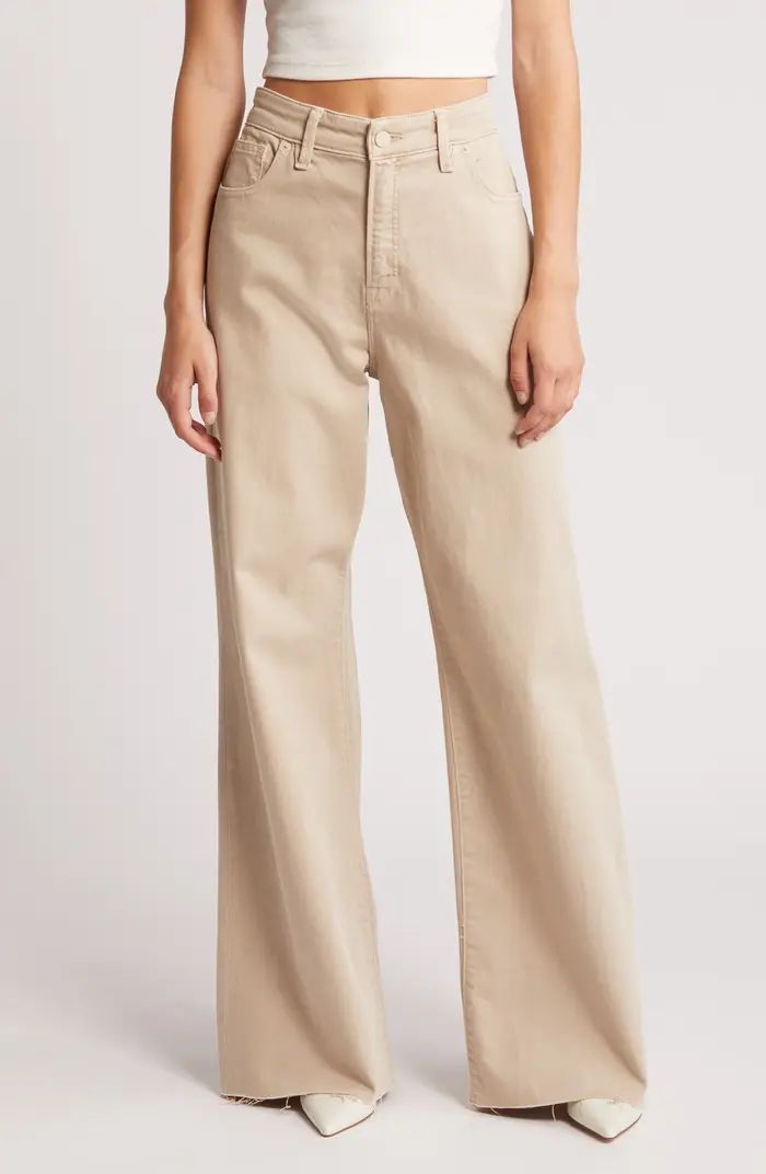 Good American Good Ease Relaxed Wide Leg Jeans | Nordstrom | Nordstrom