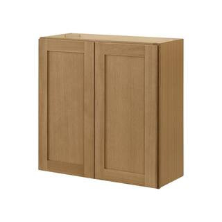 Avondale 15 in. W x 12 in. D x 30 in. H Ready to Assemble Plywood Shaker Wall Kitchen Cabinet in ... | The Home Depot