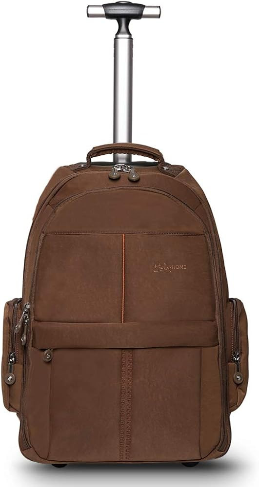 HollyHOME 19 inches Wheeled Rolling Backpack for Men and Women Business Laptop Travel Backpack Ba... | Amazon (US)