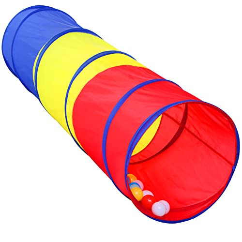 Kids Play Tunnel for Toddlers, Pop Up Crawl Through Tunnel Play Tent for Baby Infant Children or Dog, Kids Tunnel Toys or Gift Indoor & Outdoor (Classic Crawling Tunnel) | Amazon (US)