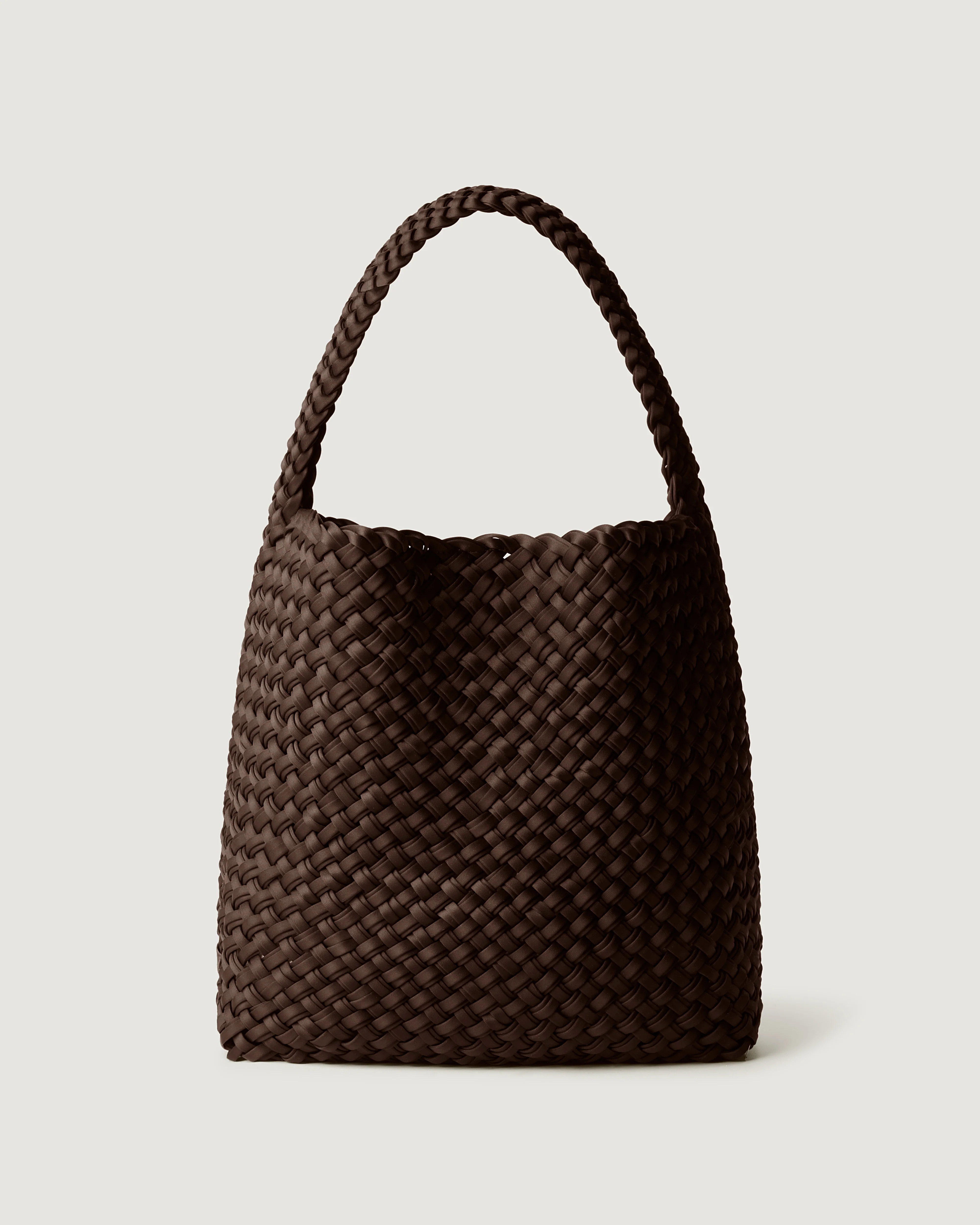 Nomad Medium Hobo Double Weave | Chocolate | Naghedi