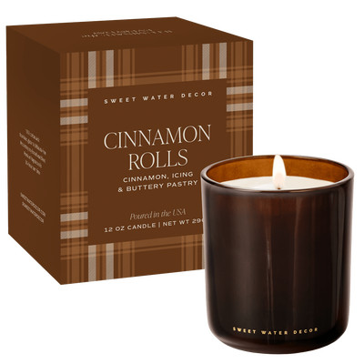 SWEET WATER DECOR Premium Boxed Fall Candle in Fall Leaves - Amber Jar at Nordstrom | Nordstrom
