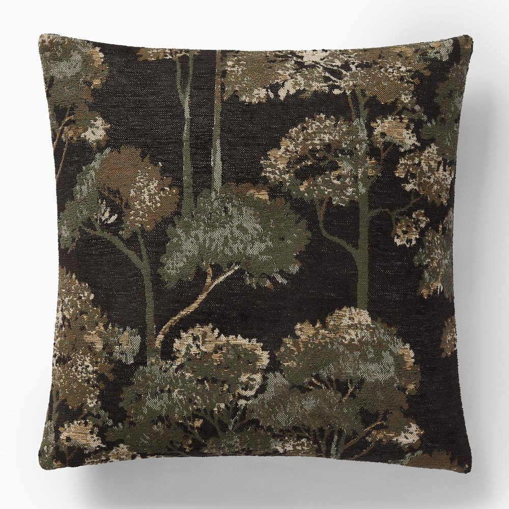 Chenille Jacquard Treescape Pillow Cover | West Elm (US)