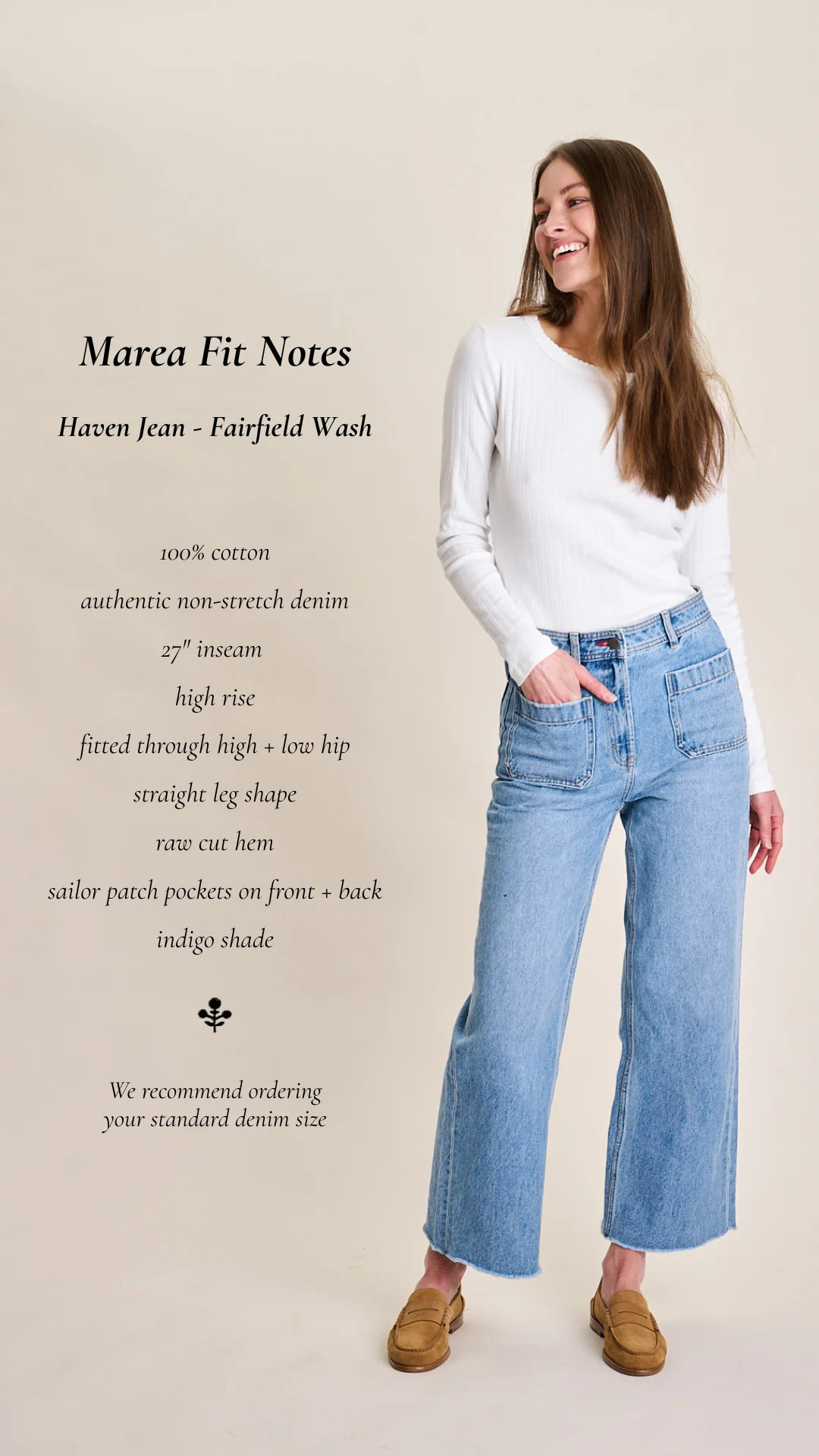 Haven High Rise Wide Leg Jean - Fairfield Wash | Marea