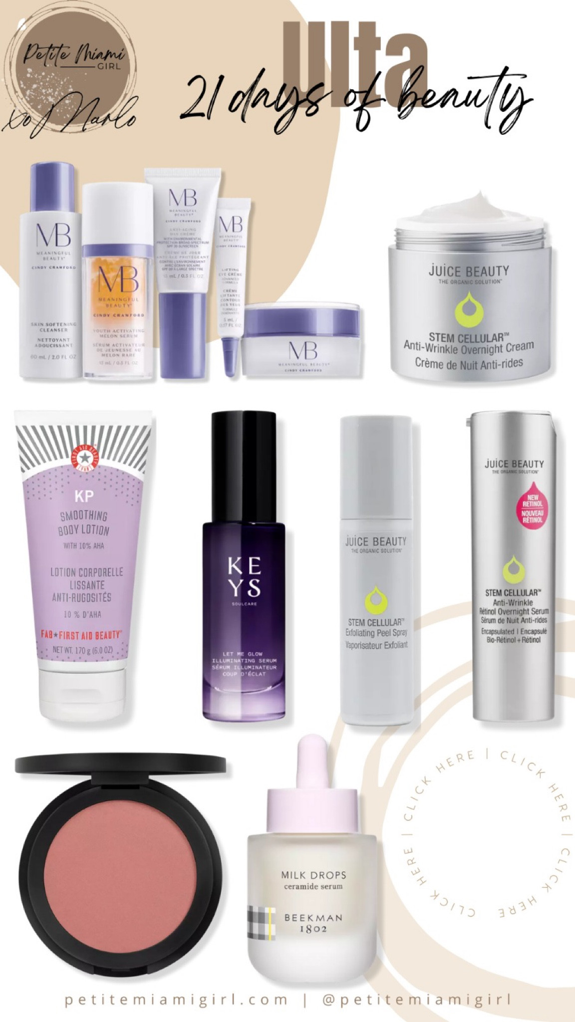 Ulta's 21 days of beauty sale.

#LTKsalealert #LTKbeauty #LTKFind