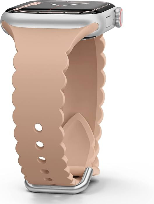 Sunnywoo Lace Sport Silicone Band Compatible with Apple Watch 38mm 40mm 41mm 42mm 44mm 45mm 46mm ... | Amazon (US)