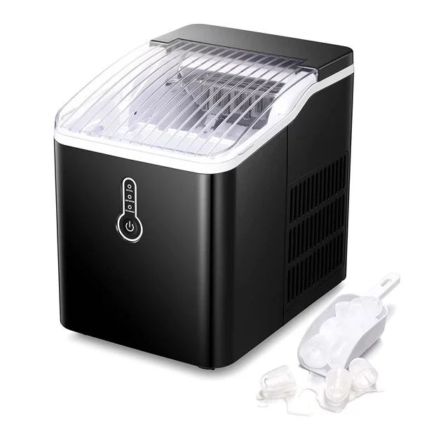 ZAFRO Countertop Ice Maker Machine, Portable Compact Ice Cube Maker with Ice Scoop & Basket, 26Lb... | Walmart (US)