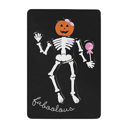 Amazon.com: Mud Pie Children's Halloween Fabulous Skeleton Puzzle, Black : Everything Else | Amazon (US)