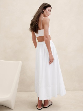 Ariella Poplin Midi Skirt | Banana Republic (US)