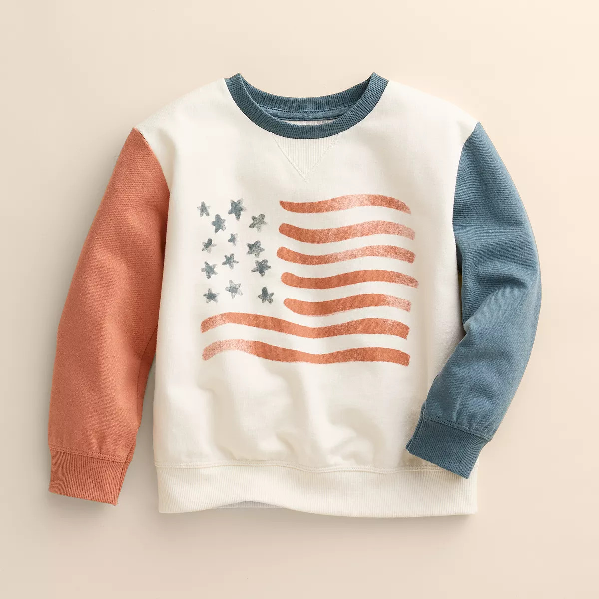 Kids 4-12 Little Co. by Lauren Conrad Organic Flag Graphic Sweatshirt | Kohl's