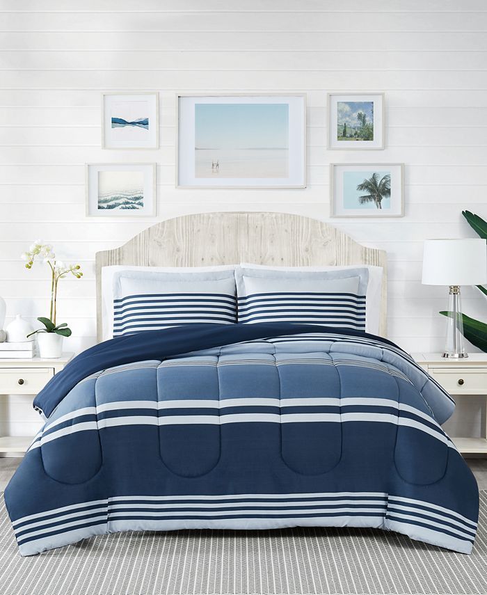 Pem America Cole Stripe 2-Pc. Twin Comforter Mini Set, Created for Macy's & Reviews - Comforter S... | Macys (US)