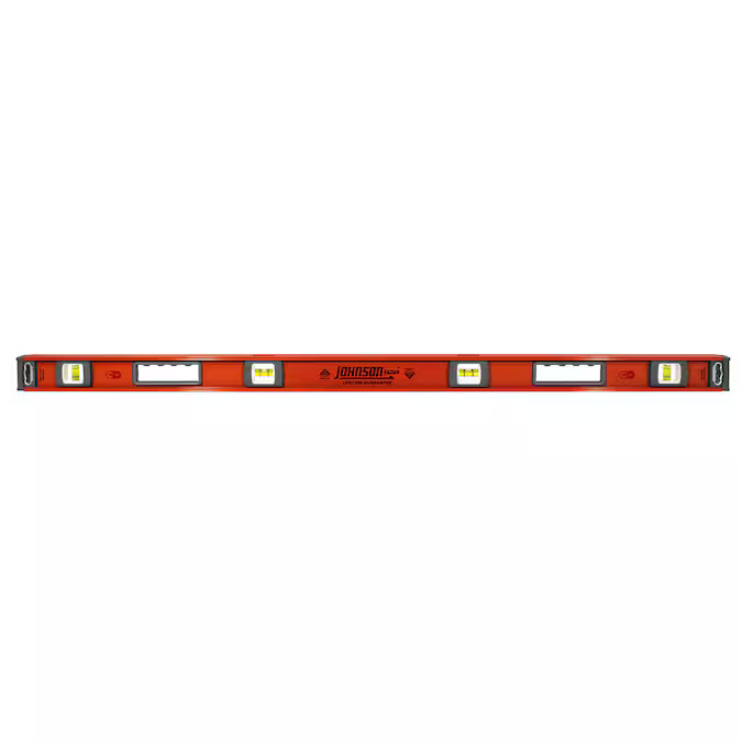 Johnson Level Aluminum 48-in 4 Vial Magnetic I-beam Level | Lowe's