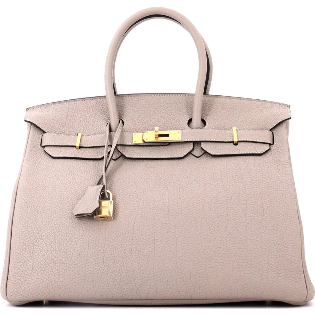 Pre-Owned Hermes Birkin Handbag Grey Togo with Gold Hardware 35 at Nordstrom, Size Medium | Nordstrom