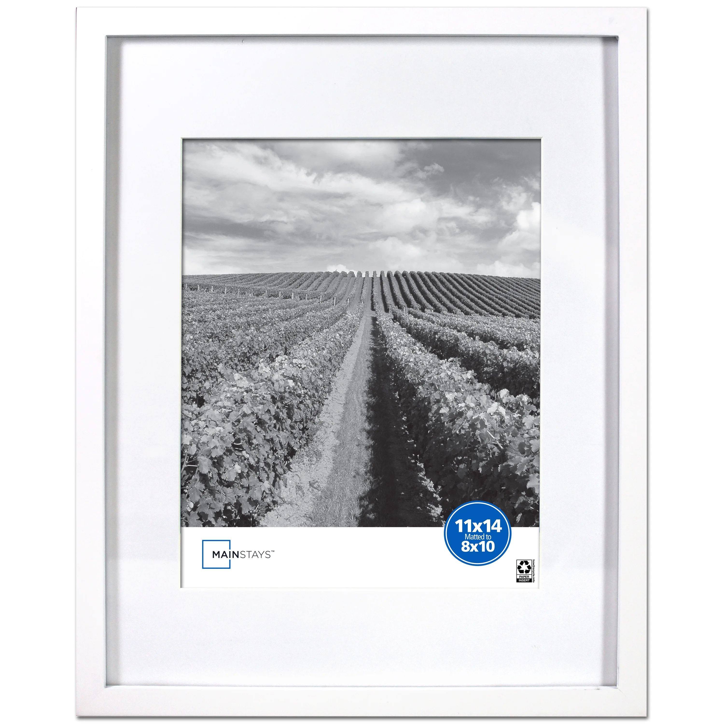 Mainstays MS 5" x 7" Linear White Picture Frame | Walmart (US)