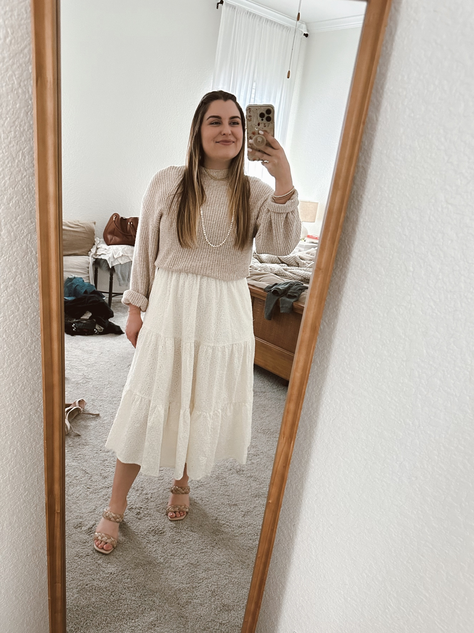 I call this “it’s freezing outside, but make it spring” big fan of cropped sweaters over dresses, so I will be wearing this as long as I possibly can! #mididress #sweater #churchfit

#LTKcurves #LTKunder50 #LTKSeasonal