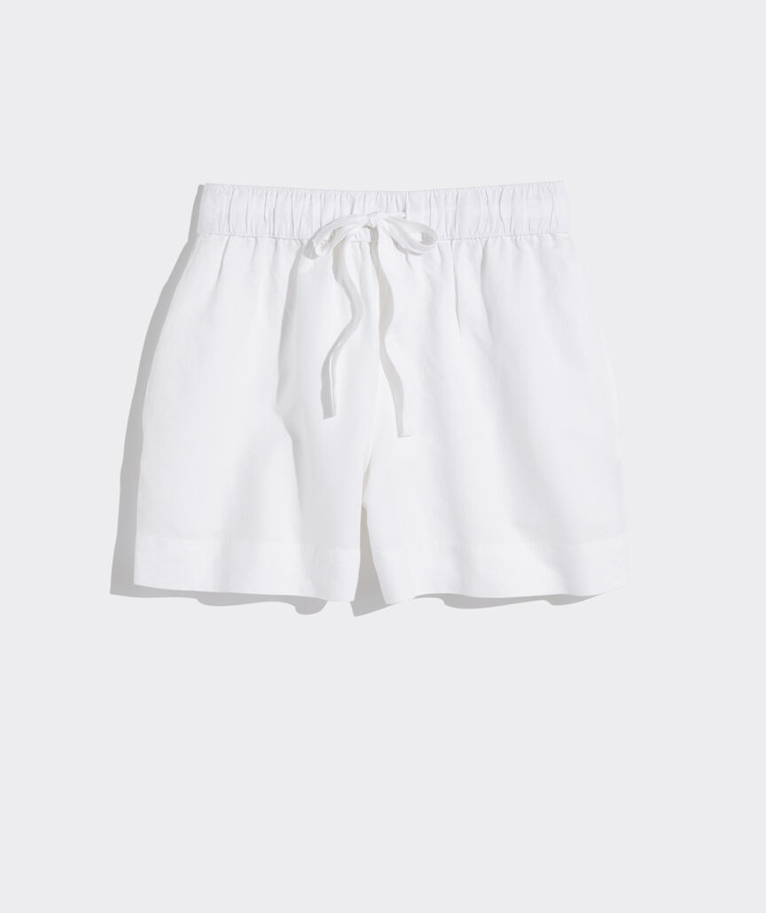 Linen-Blend Tie-Waist Shorts | vineyard vines