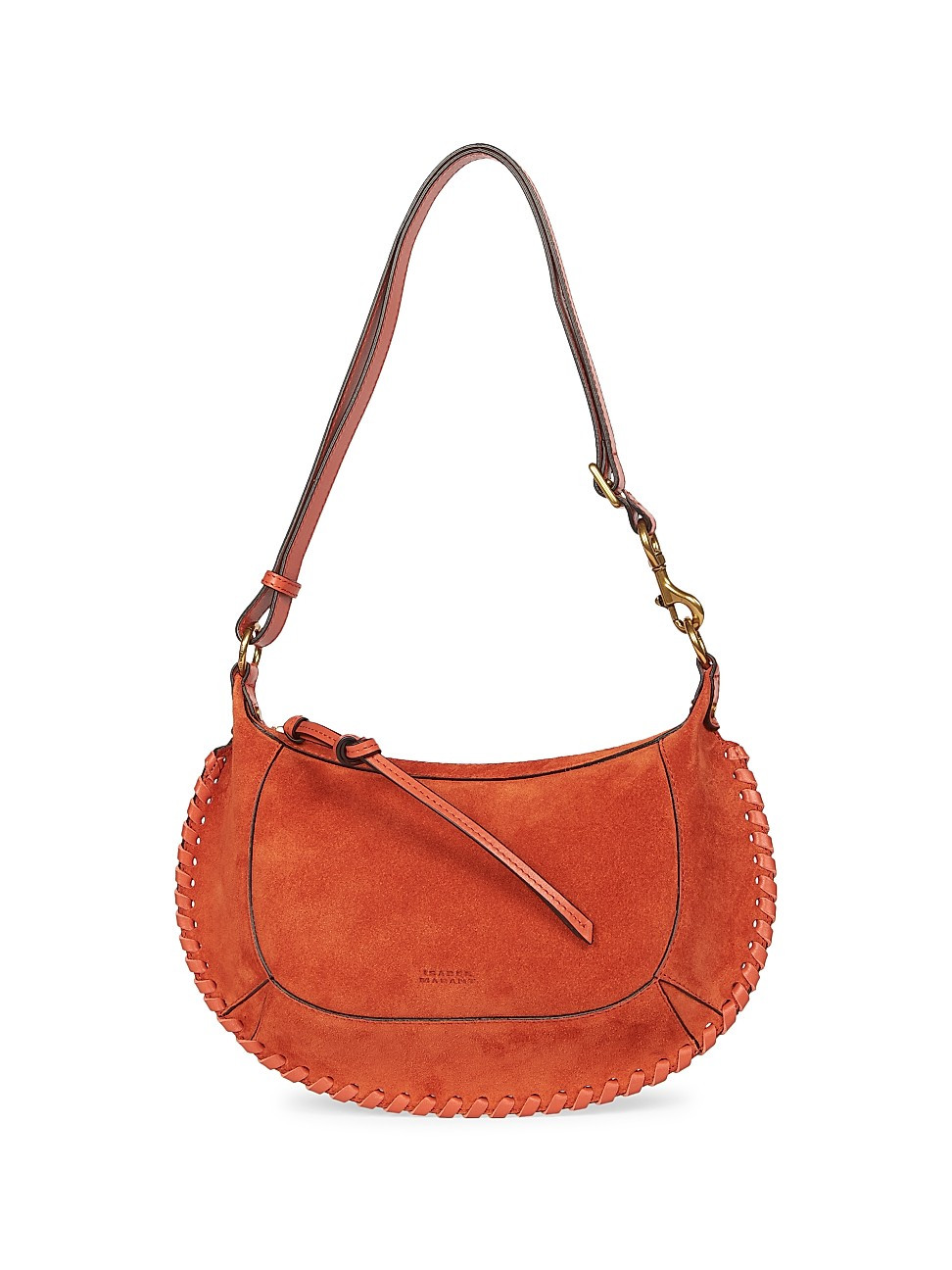 Women's Oskan Moon Suede Shoulder Bag - Burnt Orange | Saks Fifth Avenue