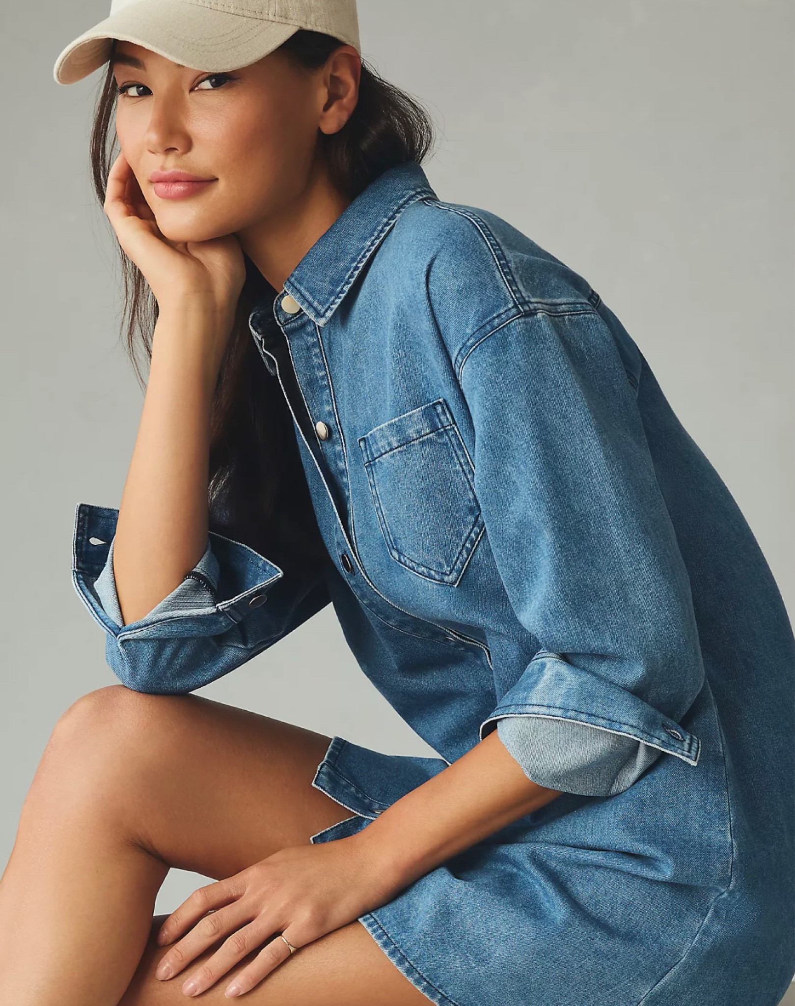 Anthropologie: I grabbed this Perfectly oversized denim shirt today. It will just be such an easy piece to layer over thin t shirts and sweaters for fall. I would even pair this with leggings on a casual day. It’s soft, not rigid and doesn’t have a western country vibe like so many denim shirts tend too, feels modern yet casual. I purchased a XSS since I’m petite 5ft4in and I find lover oversized shirts can easily overwhelm my frame. #LTKFALL 

#LTKSeasonal