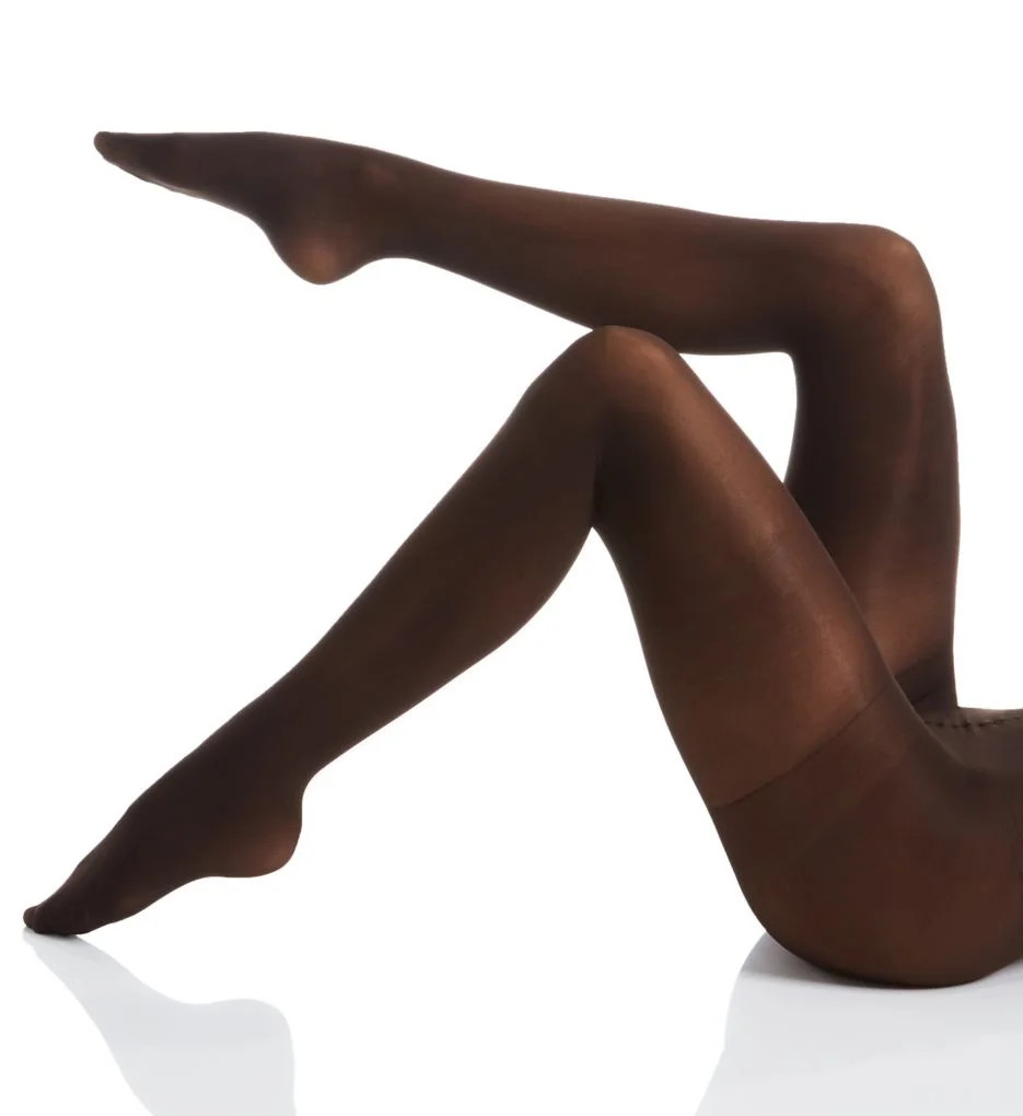 Women's MeMoi MO-312 Perfectly Opaque Control Top Tights (Dark Chocolate 1X-2X) | Walmart (US)