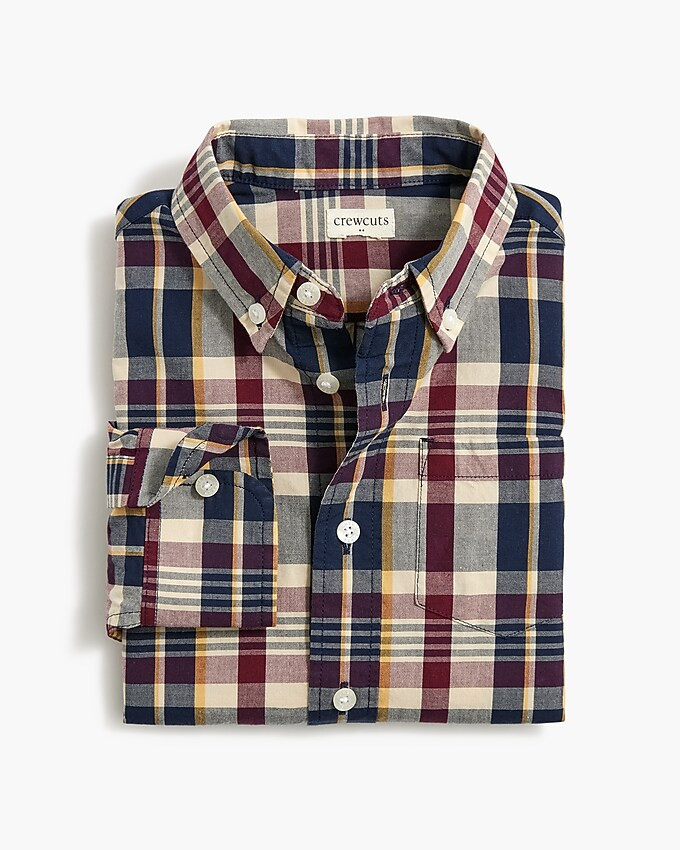 Boys' long-sleeve flex washed shirt | J.Crew Factory