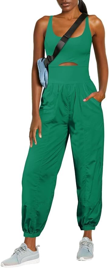 ReachMe Womens Running Onesie Workout Rompers Hiking Romper Outfits One Piece Workout Jumpsuits w... | Amazon (US)