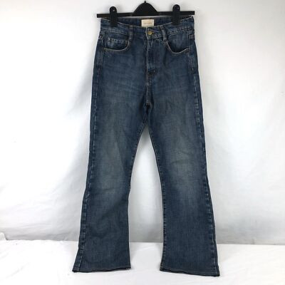 Sezane Serge Straight & Wide Leg Jeans In Dark Blue Denim - Women's FR 36  | eBay | eBay US