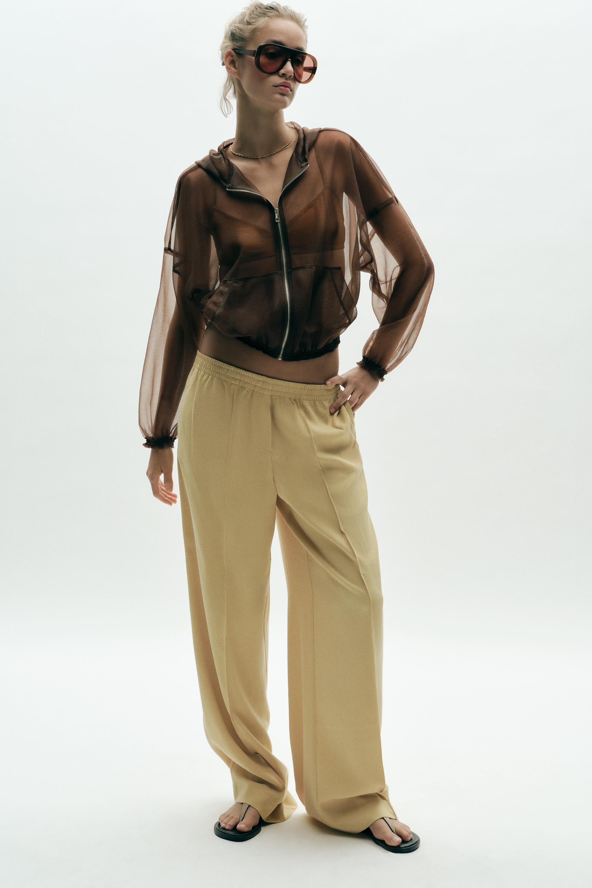 HOODED ORGANZA JACKET | Zara US