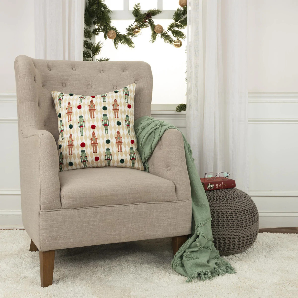 Christmas Toy Soldiers Cotton Pillow Cover | Pier 1