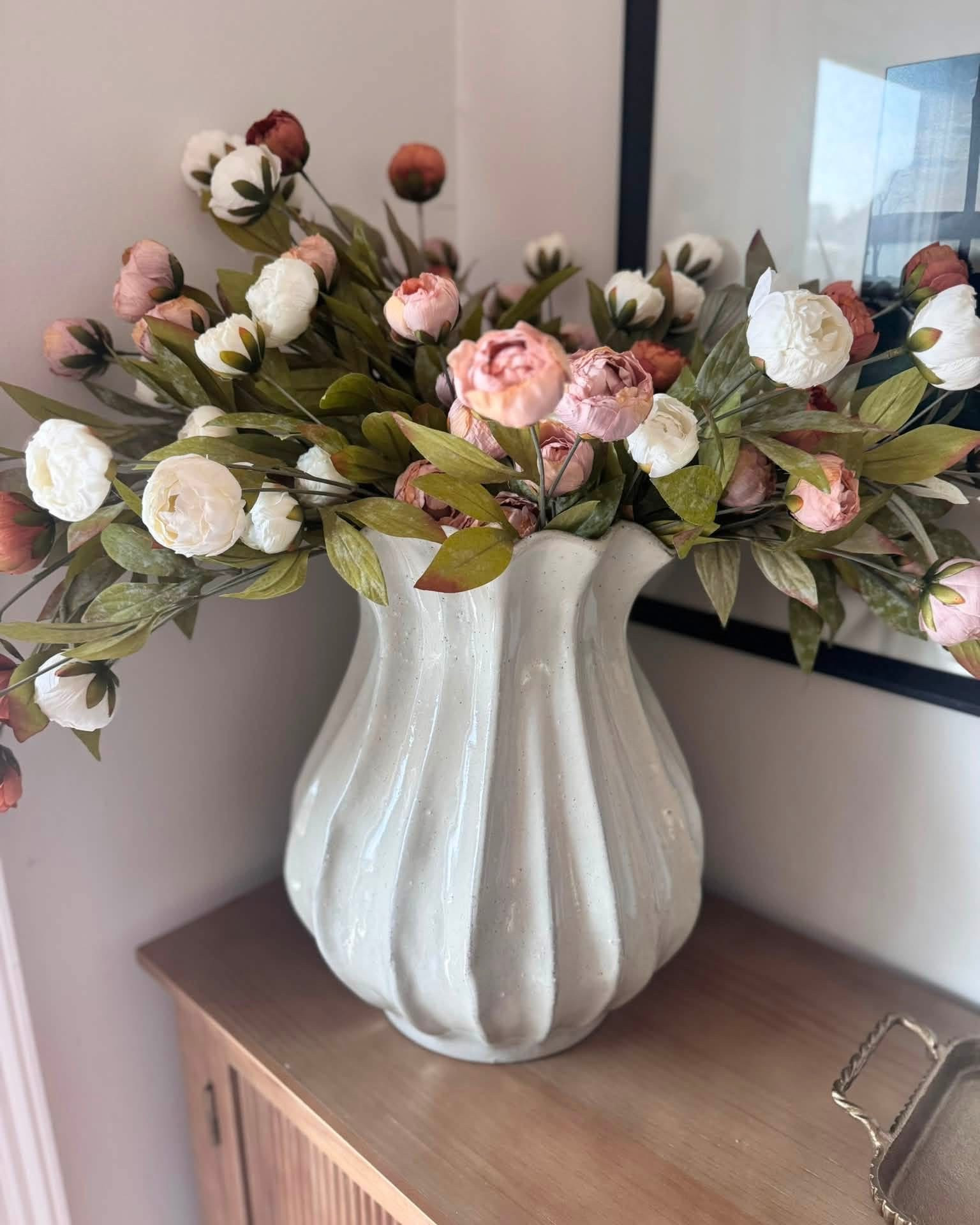 Cream peonies are back in stock for shipping! They are also 30% off!! sharing some of my favorite Michael stems here and sharing some of my favorite vases ￼

#LTKdayinmylife #LTKHome #LTKmomlife