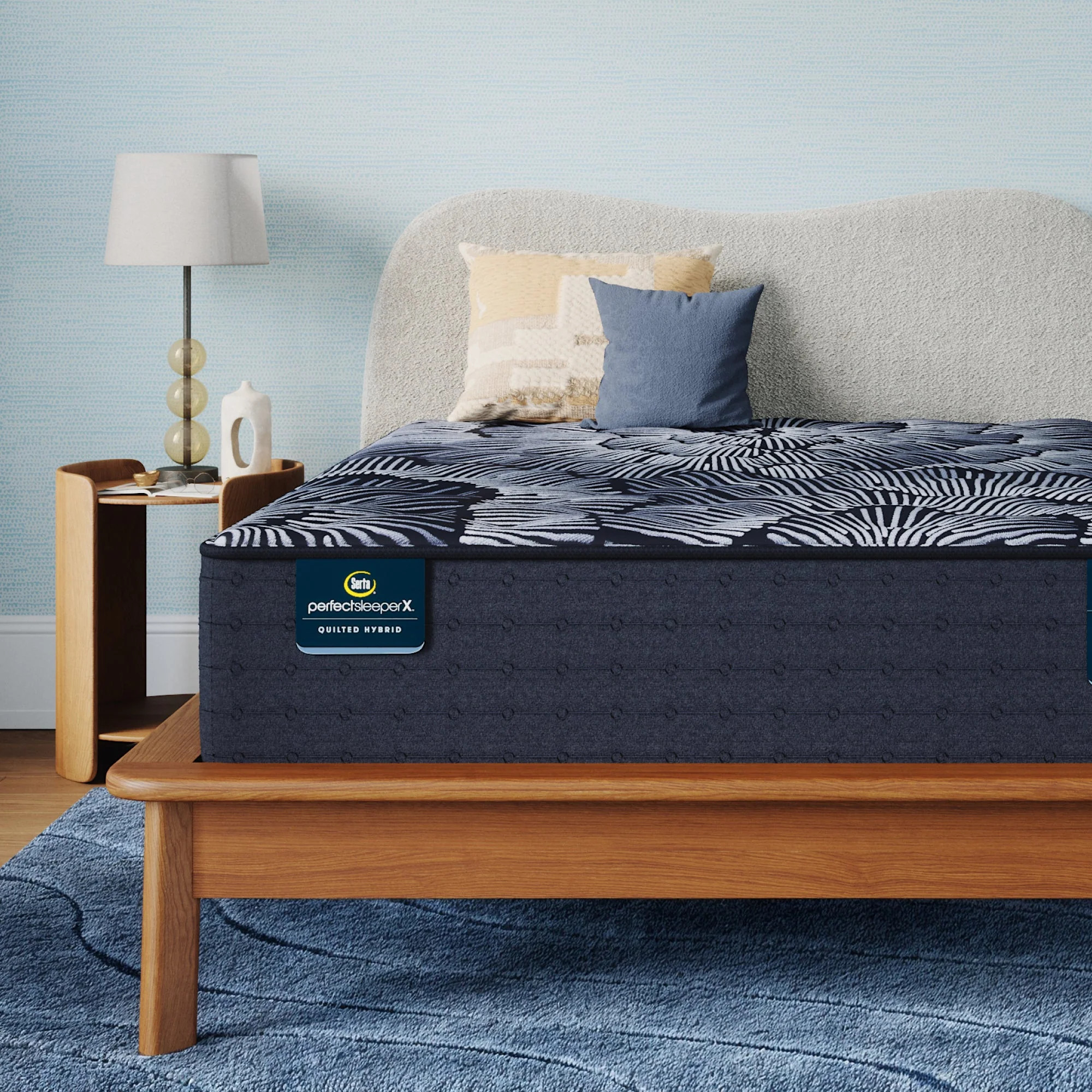 Serta Perfect Sleeper X Quilted Level One 13.75" Hybrid Plush Mattress - California King | Serta