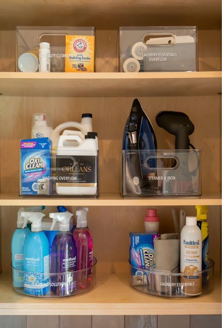 Organized laundry cabinet - everything has a clear home!


#laundry #professionalorganizers

#LTKHome #LTKFamily #LTKFindsUnder50