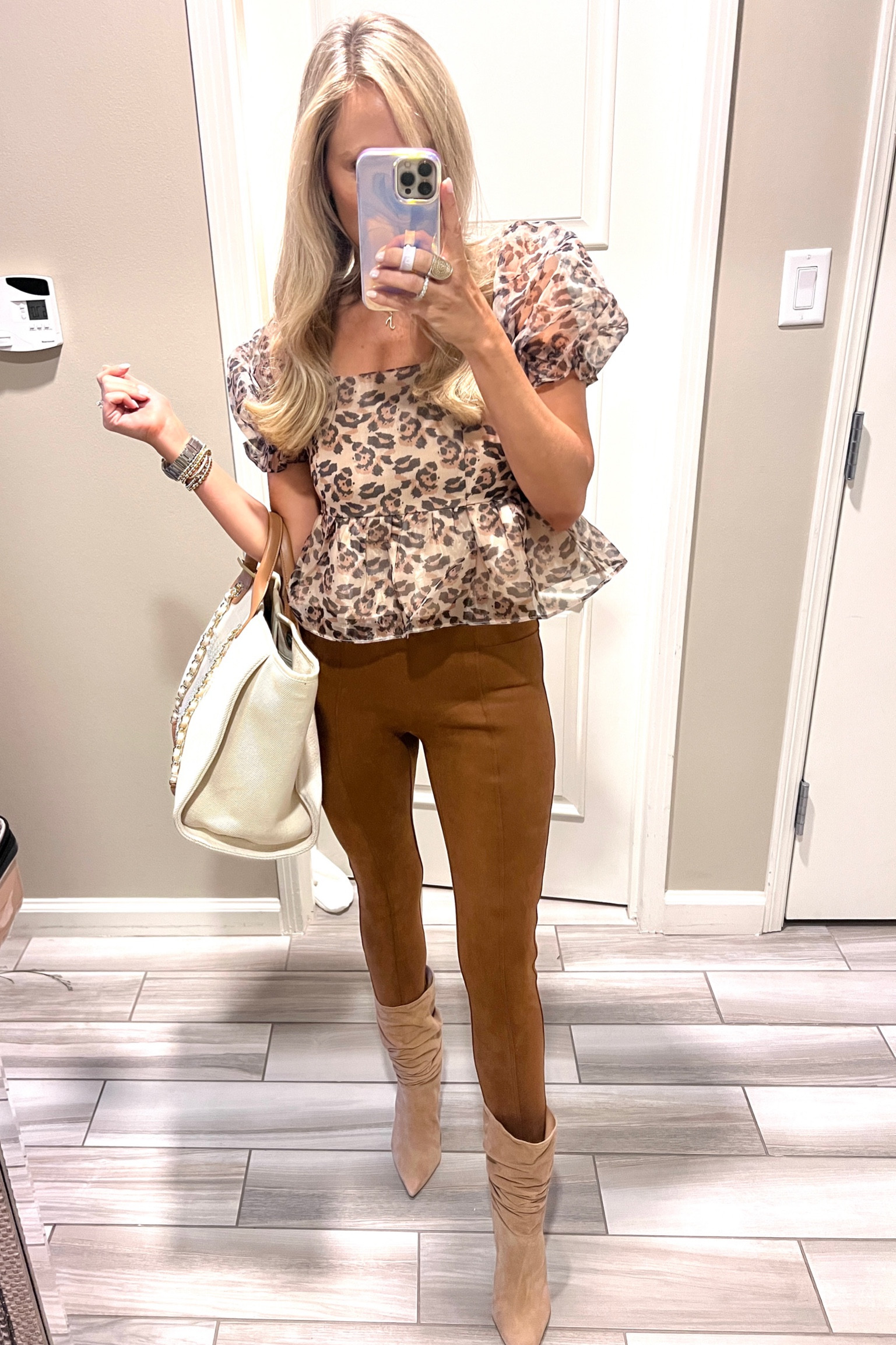 Day 2 look for LTKCon wearing medium in new spanx suede leggings. Wearing small in this fall top 
Code: JESSXSPANX for discount 

#LTKunder100 #LTKSeasonal #LTKCon