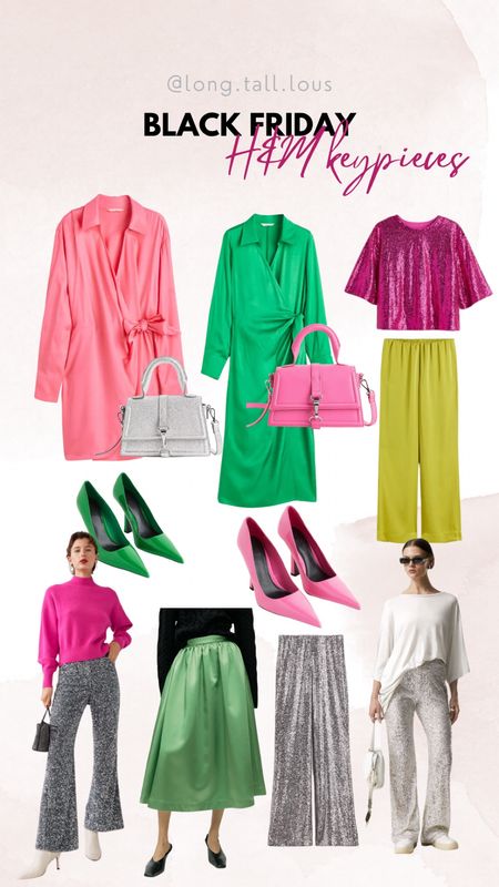 Black Friday

Key pieces. Pink and green go so well together. Pair the satin dresses with a contrast heel and purse or go for silver or sequin trousers with a bold top. 



#LTKSeasonal #LTKeurope #LTKCyberweek