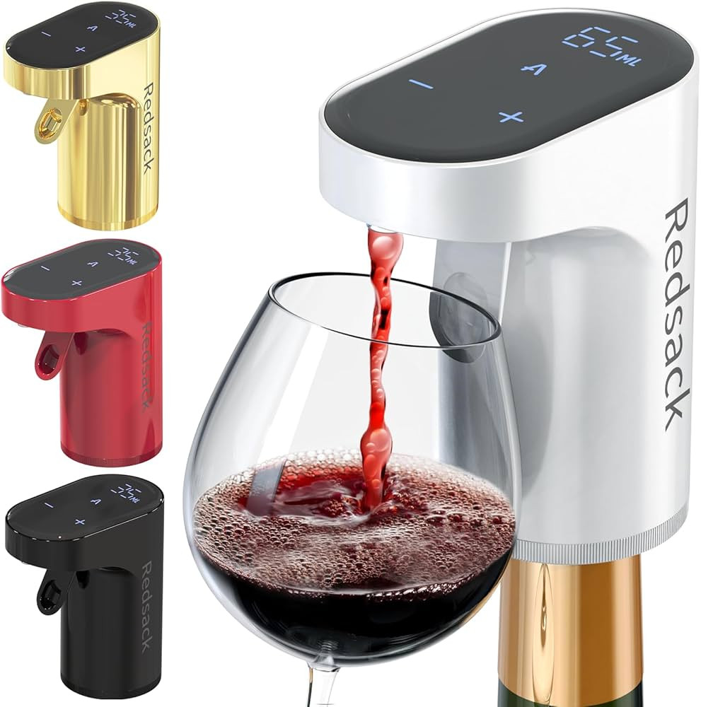Redsack Electric Wine Decanter Aerator Dispenser Pourer Pump Soju & Whiskey Adjustable quantity L... | Amazon (US)