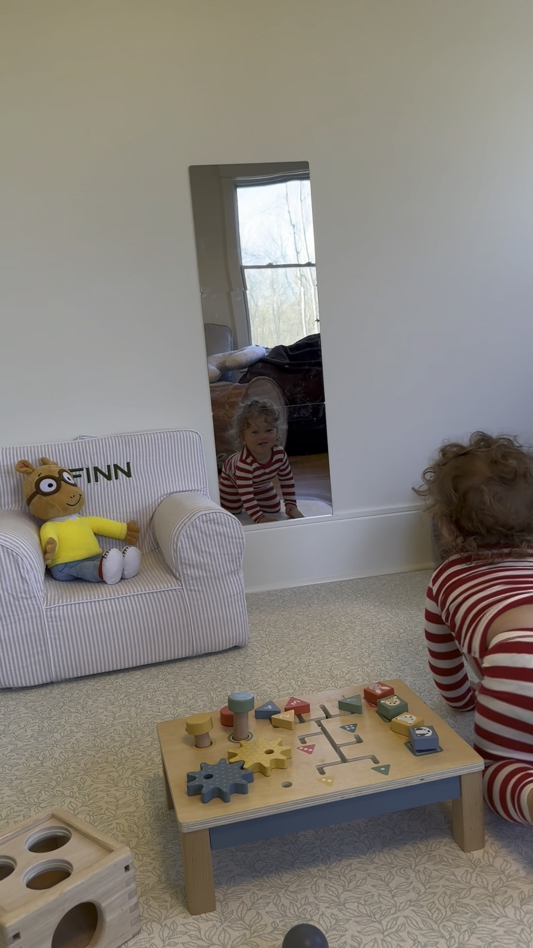 A shatterproof mirror is a must have for the playroom! Finn is obsessed with it. Also a few of his fav wooden toys from pottery barn kids & lovevery 

#LTKKids #LTKBaby #LTKSaleAlert