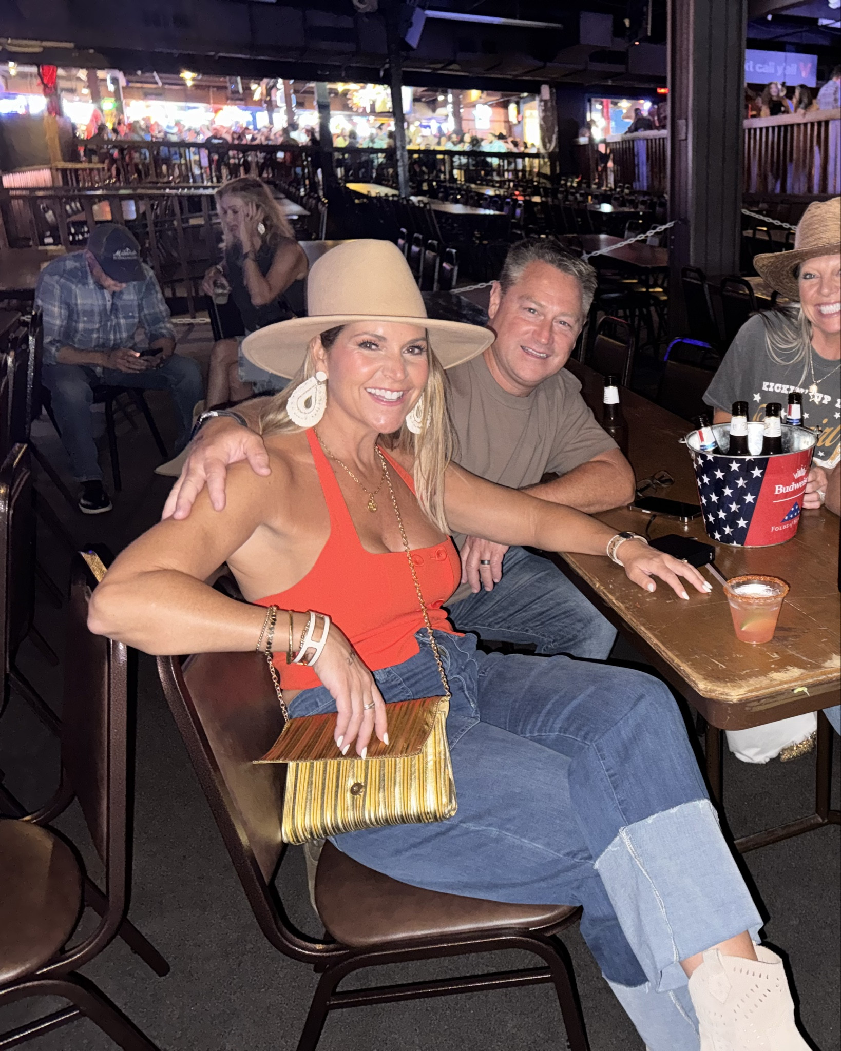 One of my favorite outfits that I wore in TEXAS! The jeans are so comfy and I love the huge cuff! The hat is a few years old so I linked some other options. This purse can be dressed up or down! And this vest from Aritzia is everything… again, I linked a similar style in the same color!

#LTKStyleTip #LTKSaleAlert #LTKOver40