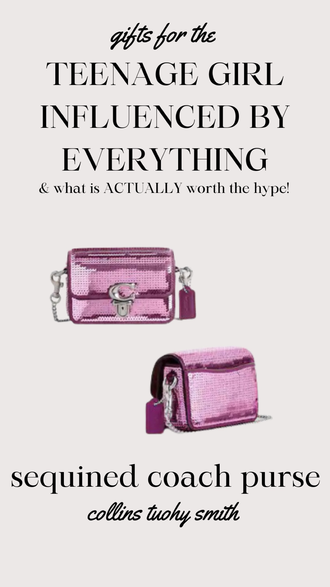 GIFT GUIDE SERIES: this sequined coach purse!!!!!! 

#LTKGiftGuide #LTKHoliday #LTKSeasonal