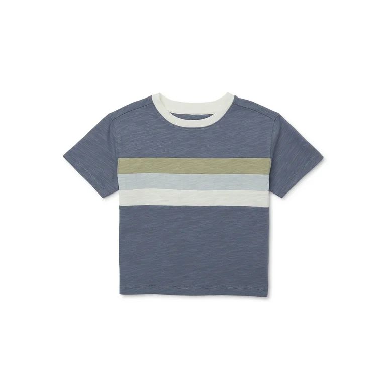 easy-peasy Toddler Boys? Striped Ringer T-Shirt with Short Sleeves, Sizes 18M-5T | Walmart (US)