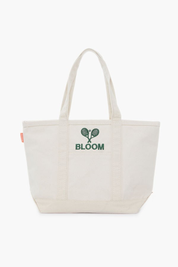 Natural Embroidered Tennis Racket Boat Tote | Tuckernuck (US)