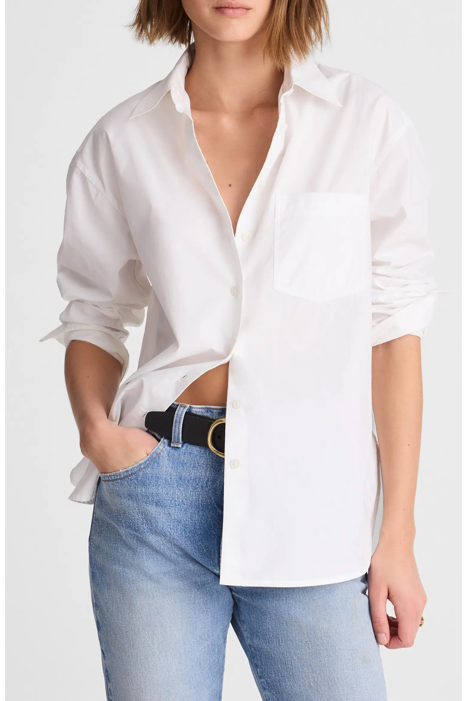The Easy Poplin Button-Up Shirt (Women) | Nordstrom | Nordstrom