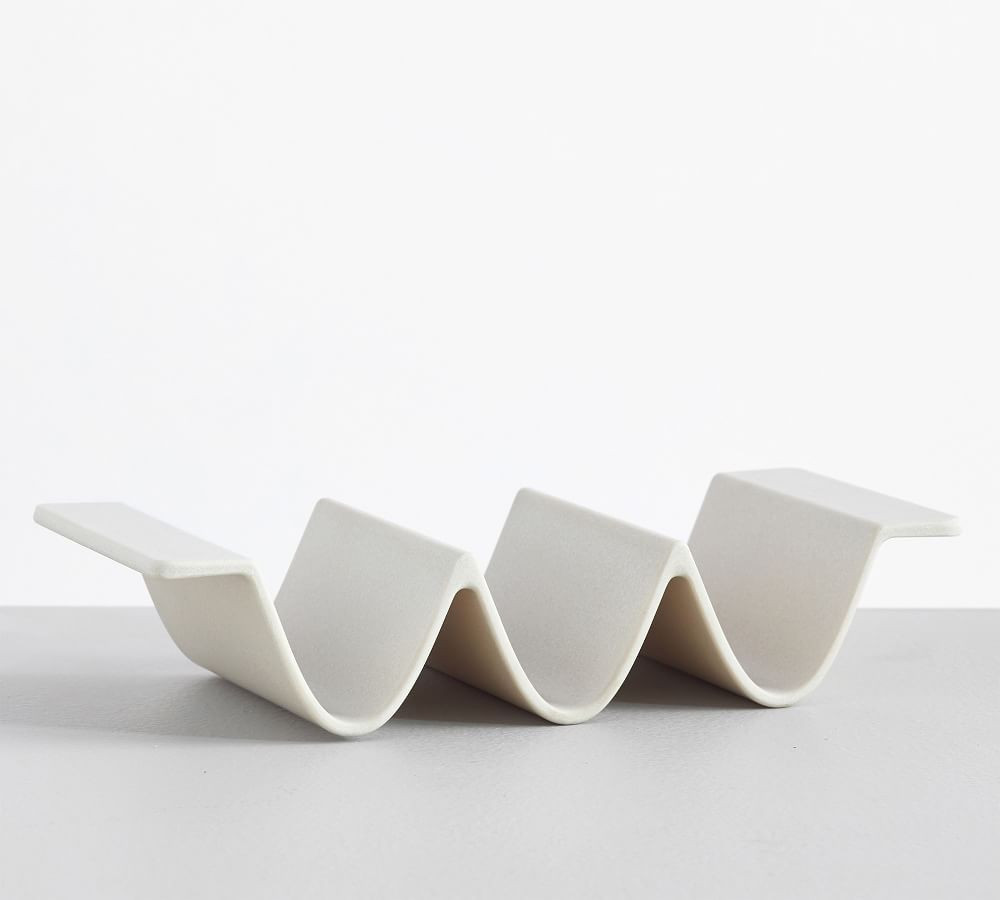 Mason Modern Melamine Taco Holder - Ivory | Pottery Barn (US)