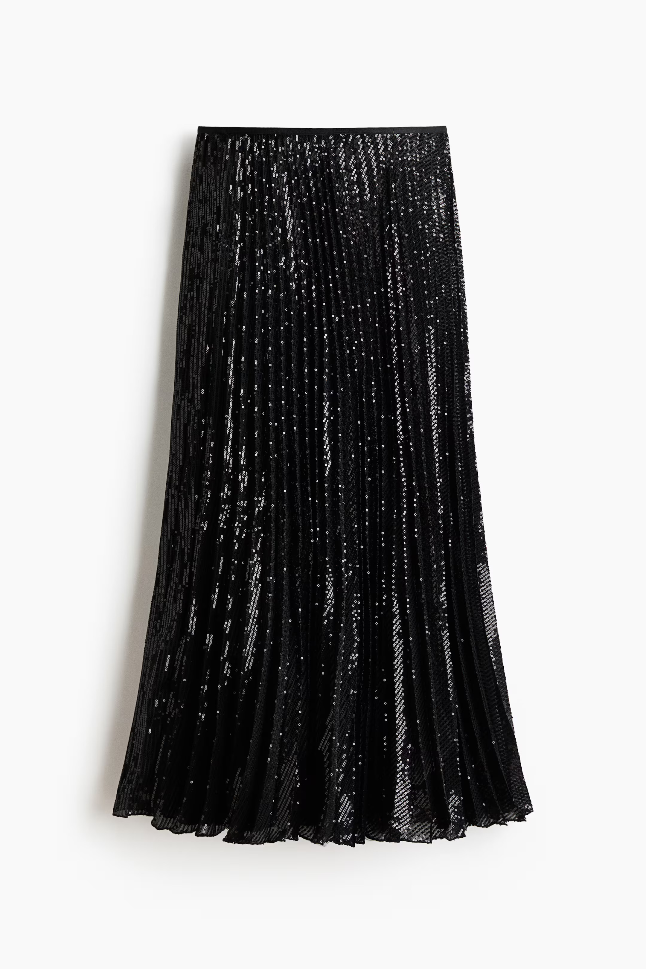 Sequined plissé skirt | H&M (UK, MY, IN, SG, PH, TW, HK)