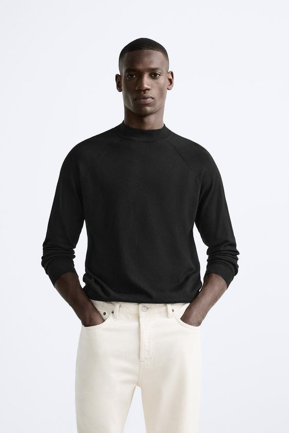 BASIC MOCK NECK SWEATER | Zara US