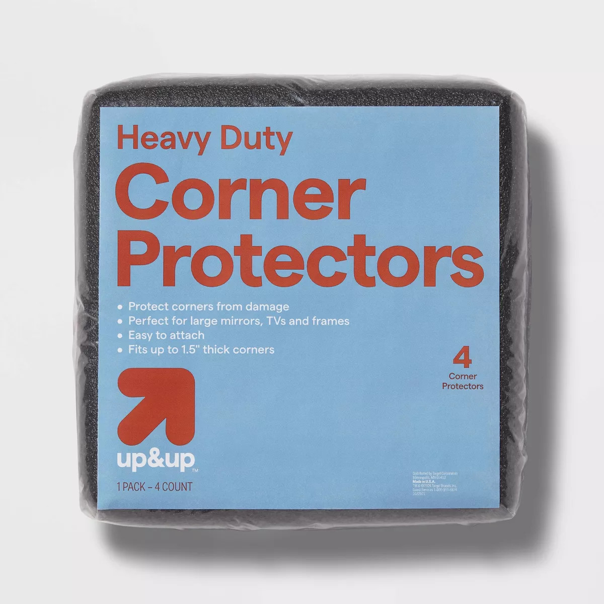 4pk Corner Protectors - up&up™: Foam Wrap for Moving & Packing Supplies, 8x8, 2lb | Target