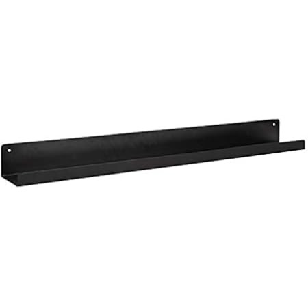 Wallniture Boston Picture Ledge Shelf 46" Wall Decor Black Bookshelf for Picture Frames, Toddler Toy | Amazon (US)